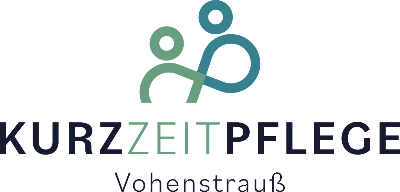 Logo der Kurzzeitpflege Vohenstrauß: zwei einander zugewandte Menschen
